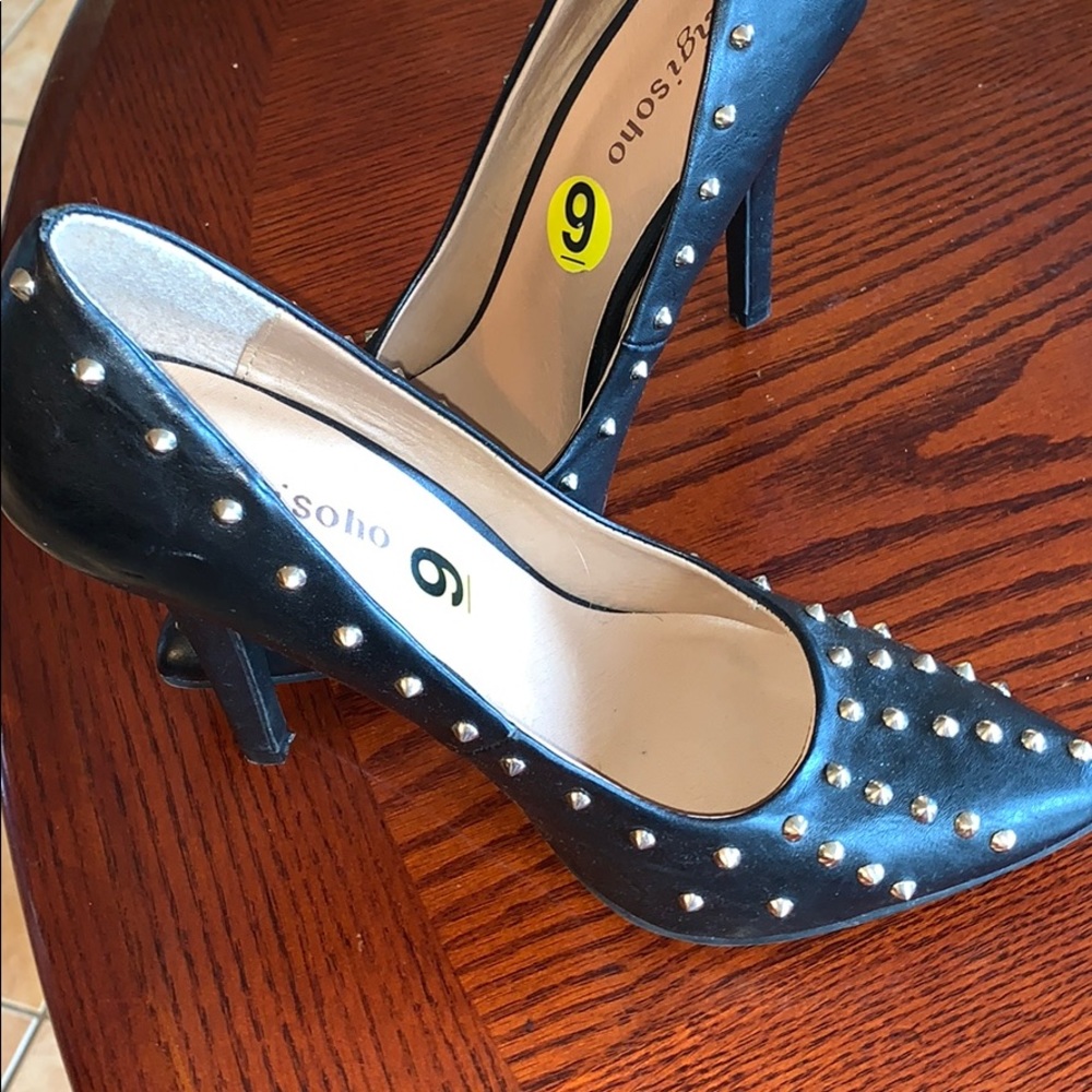Black studded Heels.